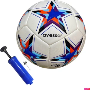 FT-800 Futbol Topu 4 Astarlı Sert Zemin Halı Saha Topu Maç Topu 420 gr + Top Pompası