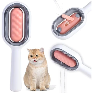 Sulu Kedi Saç Fırçası, 2'si 1 Arada Temizleme Fırçası Kedi, Kediler Için Yapışkan Fırça (Yurt Dışından)