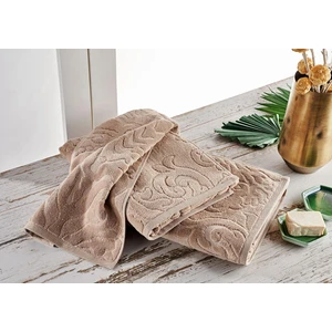 Marie Claire 3'lü Set Set Kadife Jakar Victoria Bej