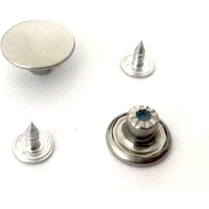 14 mm Kot Düğmesi - Paslanmaz Çelik - 200 Takım