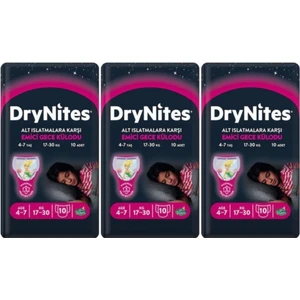 Drynites Kız Emici Gece Külodu 4-7 Yaş 30 Adet