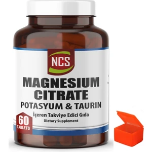 Magnezyum Sitrat Potasyum Taurin 60 Tablet - Hap Kutusu