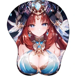 Happy World Shopping Genshin Etki 3D Silikon Mousepad Raiden Shogun Yae Miko Kokomi Bilek Desteği Mouse Pad Anime Oyunu Bilek Dinlenme Fare Mat (Yurt Dışından)