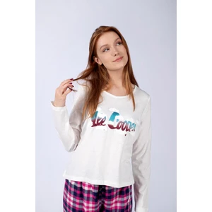 Lee Cooper Daisy Kadın Uzun Kol T-Shirt Beyaz
