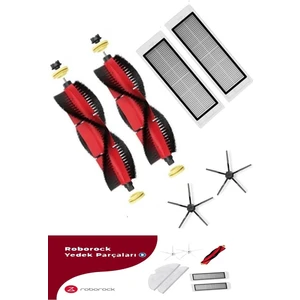 Roborock S5 Max S6 Maxv S6 Pure Uyumlu 6 Parça Set (Siyah)