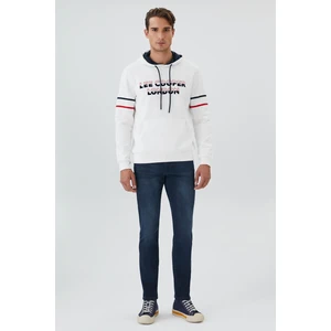 Lee Cooper Athel Erkek Sweatshırt Beyaz