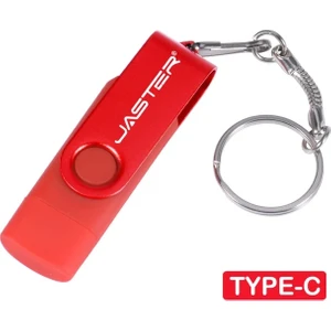 Type-C -B 64GB 3 In 1 Metal Otg 64GB Flash Sürücü USB 2.0 32GB Mini Kalem Sürücüler Kırmızı Özel Logo 16GB Memory Stick Hediyeler Anahtarlık 8gb U Disk 4gb (Yurt Dışından)