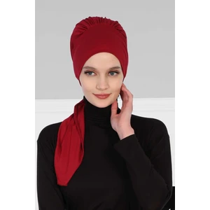 Aisha's Design Kuşaklı Penye Bone Bordo