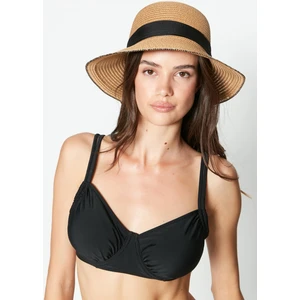 Balenli Toparlayıcı Bikini Üstü 3233 Siyah