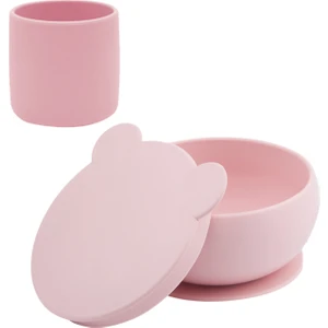 Oioi Kapaklı Kase Pinky Pink & Mini Bardak