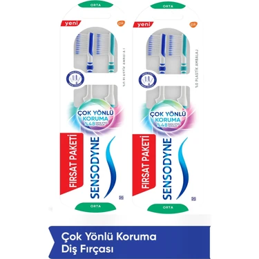 Sensodyne Çok Yönlü Koruma Diş Fırçası (4'li