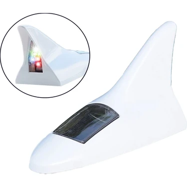 Melek Store  Solar LED Işıklı Shark Oto Anten