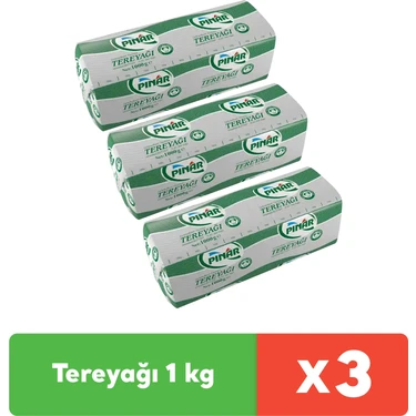 Pınar Tereyağı 1 kg x 3