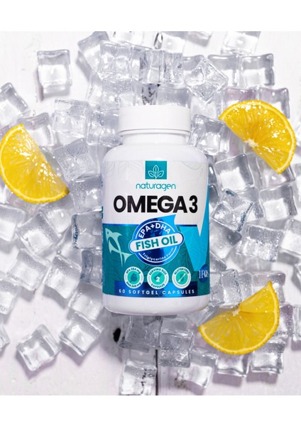 1200 mg Omega 3 Fish Oil Balık Yağı 60 Yumuşak Kapsül