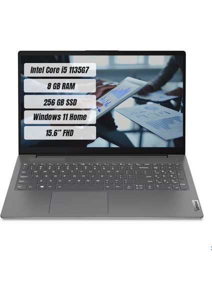 V15 G2 Itl Intel Core i5 1135G7 8GB 256GB SSD 15.6" FHD Windows 11 Home Taşınabilir Bilgisayar 82KB01B5TX