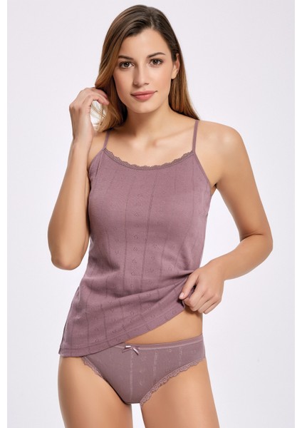 %100 Pamuk Jakarlı Ribana İp Askı Atlet Takım 2294 (1 Adet)