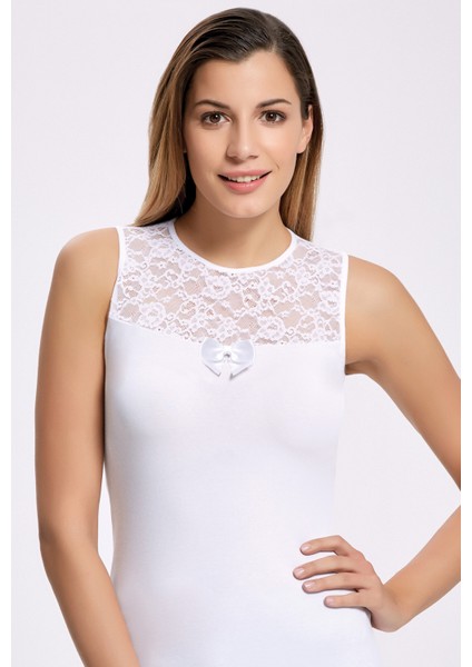 Likra Önü Dantel Yarım Kol 2502