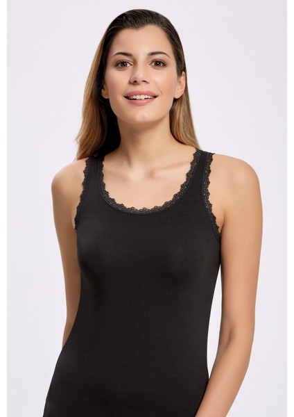 Likra Dantelli Geniş Askı Atlet 2313 (1 Adet)