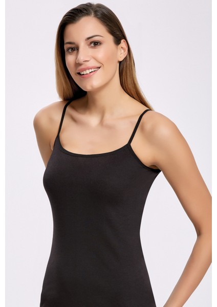 %100 Pamuk Ribana İp Askı Atlet 2001 (3 Adet)