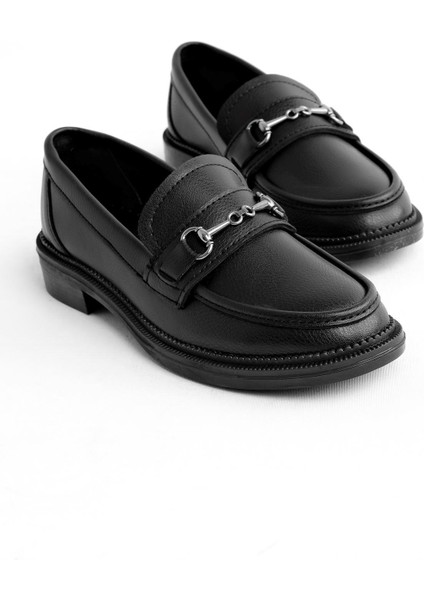 Potinonline 1363 Kadın Tokalı Loafer Günlük Ayakkabı