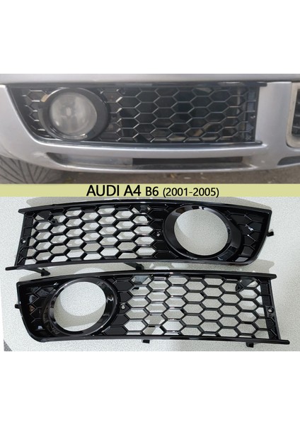 Audi A4 B6 Sline Tip Sis Izgara(Standart Tampon Için Uygundur)