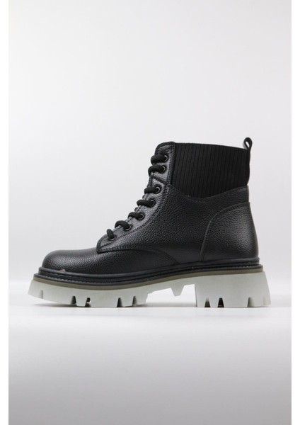 Potinonline 1359 Kadın Çoraplı Kalın Taban Kısa Bot fiyatları