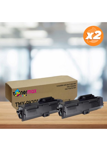 Utax PK-1010 Muadil Toner 2'li Avantaj Paket / P3521 / P3522 / P3527