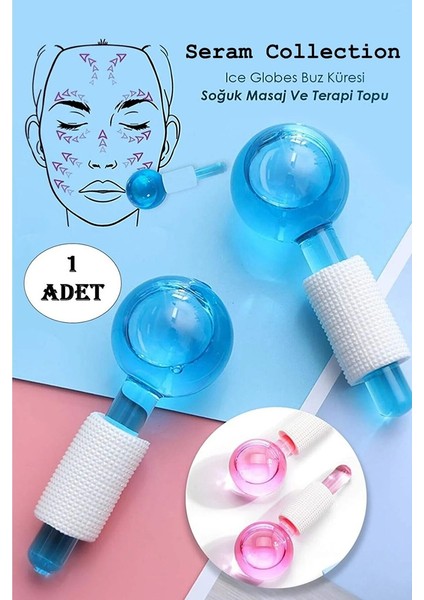 Ice Globes Buz Küresi Soğuk Masaj ve Terapi Topu(Leke Önleyici-Cilt Pürüzsüzleştirici)