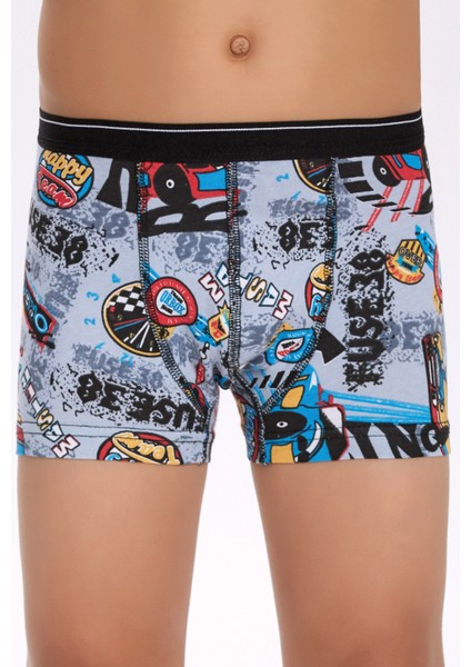 Ilke Likralı Erkek Çocuk Boxer 2'li Paket (342)