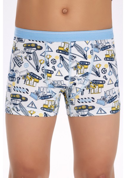 Ilke Likralı Erkek Çocuk Boxer 2'li Paket (342)