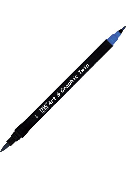 Art&graphic Twin Çift Uçlu Keçe Grafik Kalemi 037 Persian Blue