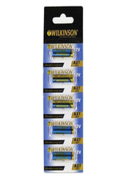 27A 12V Alkalin Pil 5'li Paket Wilkinson
