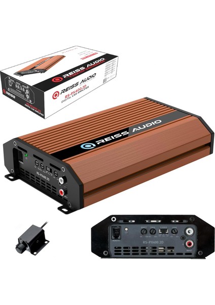 Reıss Audıo RS-PX400.2D Oto Anfi 400W 2 Kanal Bass Kontrol