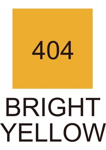 Kurecolor Twin S Marker KC3000 Çift Uçlu Grafik Markörü NO:404 Bright Yellow