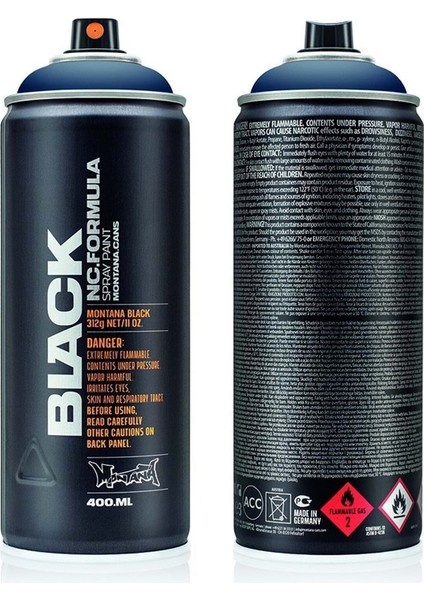 Black Seri 400 ml Sprey Boya BLK5092 Dark Indigo