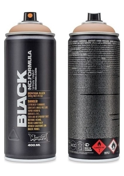 Black Seri 400 ml Sprey Boya BLK8040 Cremino