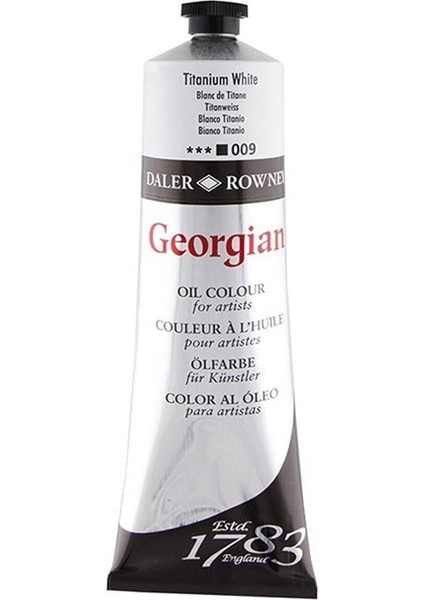Georgian Yağlı Boya 225ML - N:009 Titanium White