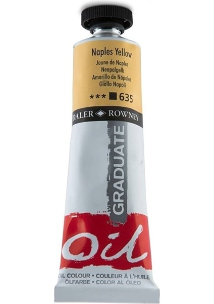 Graduate Yağlı Boya 38ML 635 Naplse Yellow