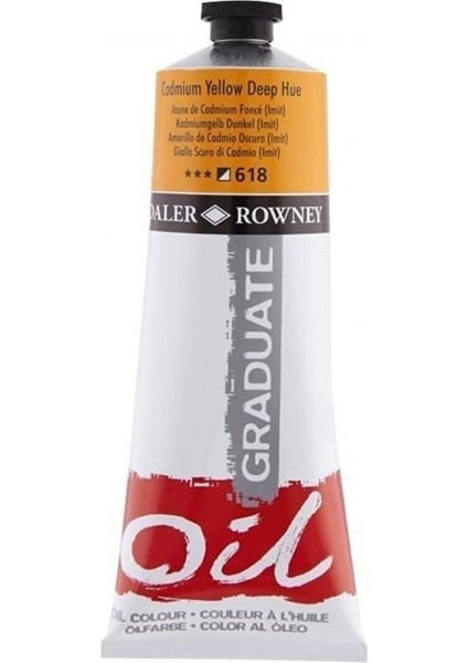 Graduate Yağlı Boya 200ML 618 Cadmium Yellow Deep Hue