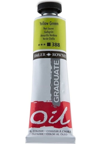 Graduate Yağlı Boya 38ML 388 Yellow Green