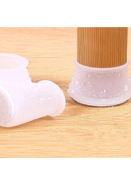 24 Lü Kaydırmaz 24'lü Kaydırmaz Çizdirmez Mobilya Sandalye Masa Zemin Silikon Koruyucu Pabuç Ayak Kılıf modelleri