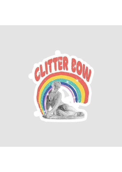 Clitter Bow Yazılı Sticker