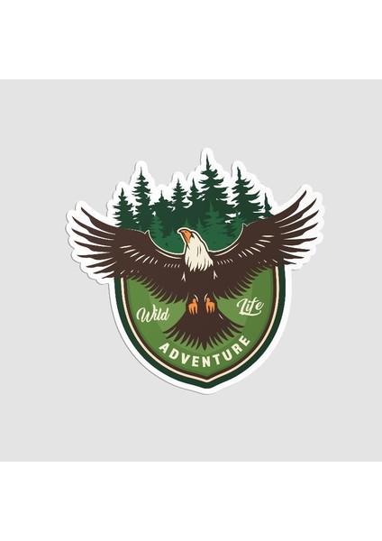 Wild Life Temalı Laptop Sticker