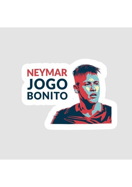 Neymar Jogo Bonito Yazılı Sticker