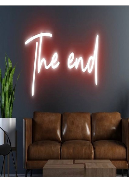 The End Yazılı Neon Tabela