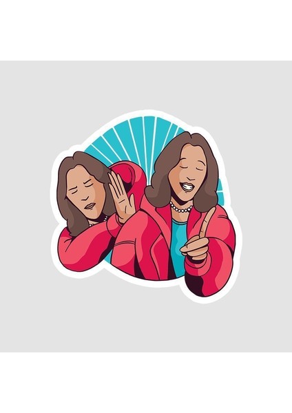 Kendinden Emin Kızlar Temalı Sticker