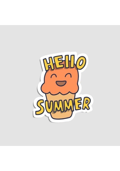 Helllo Su mm er Sticker