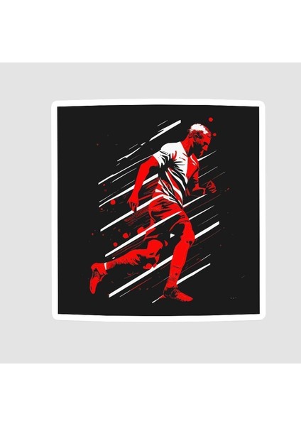 Runner Neymar Jr. Tasarımlı Laptop Sticker