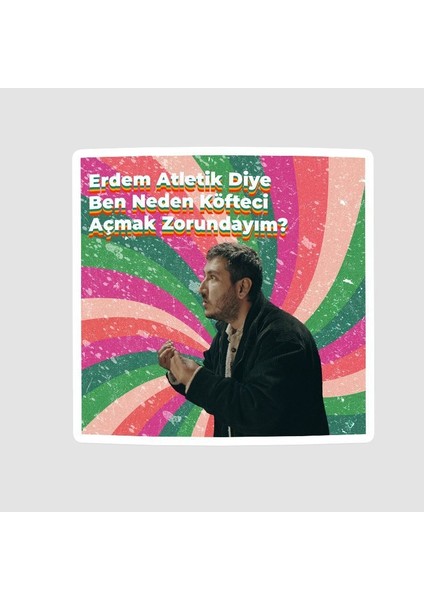 Gibi Replikleri Köfteci Sahnesi Tasarımlı Laptop Sticker