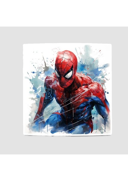 Spiderman Evreninde Bir Gün Tasarımlı Sticker